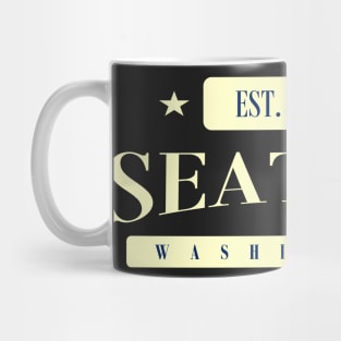 Seattle EST. 1869 (Navy Creme) Mug